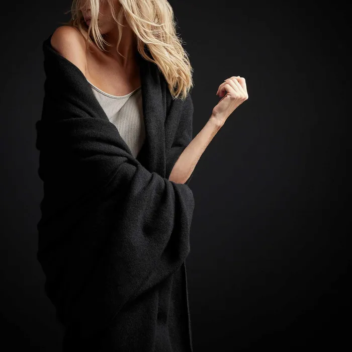 WOMEN James Perse GIFT SETS Women039s Lounge Set With Cashmere Blanket Black