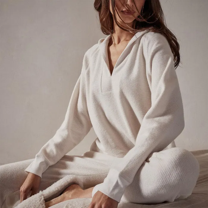 WOMEN James Perse GIFT SETS Women039s Thermal Knit Lounge Set Oyster