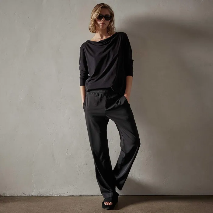 WOMEN James Perse NOVELTY TOPS Cove Tee Black