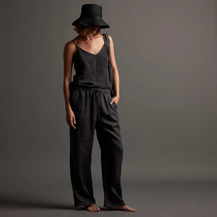 WOMEN James Perse PANTSDENIM Lightweight Linen Pant Magma Pigment