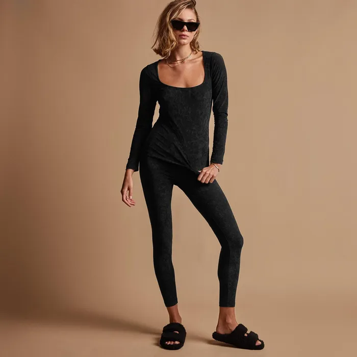 WOMEN James Perse PANTSDENIM Velvet Legging Black