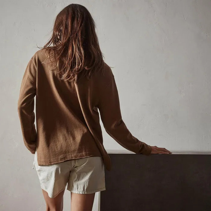 WOMEN James Perse SWEAT TOPSBOTTOMS French Terry Open Funnel Neck Acorn