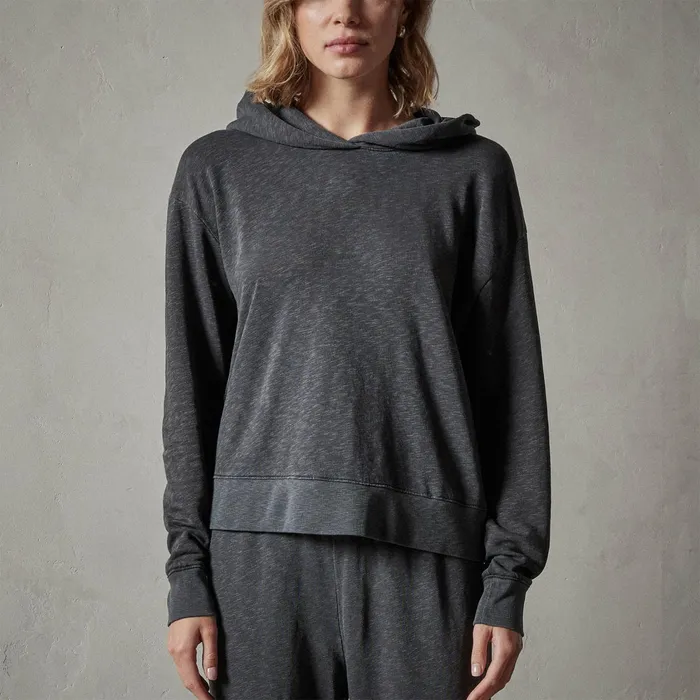 WOMEN James Perse SWEAT TOPSBOTTOMS Pullover Hoodie Magma Pigment
