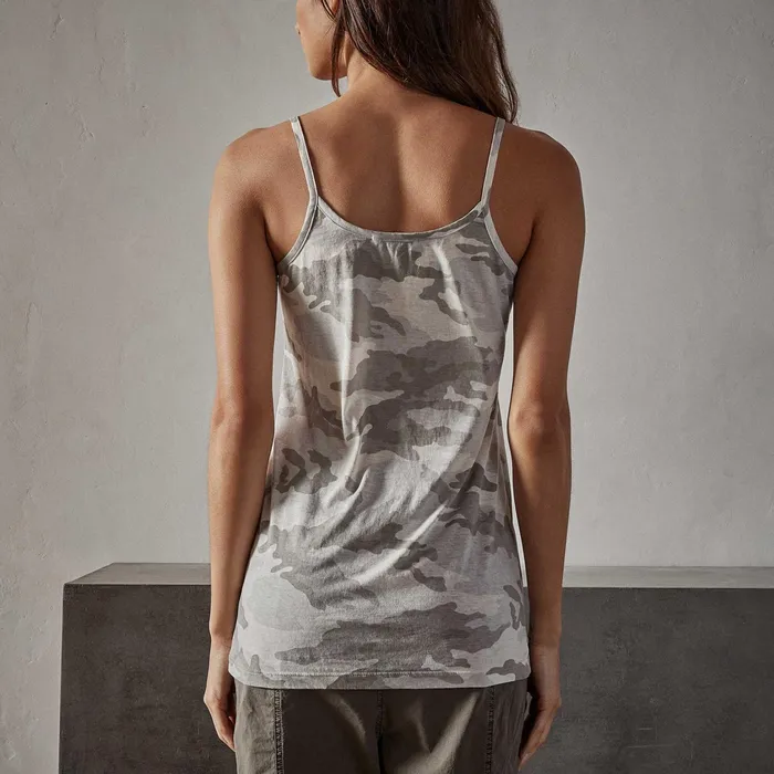 WOMEN James Perse TANKS Camo Clear Jersey Camisole Dust Camo