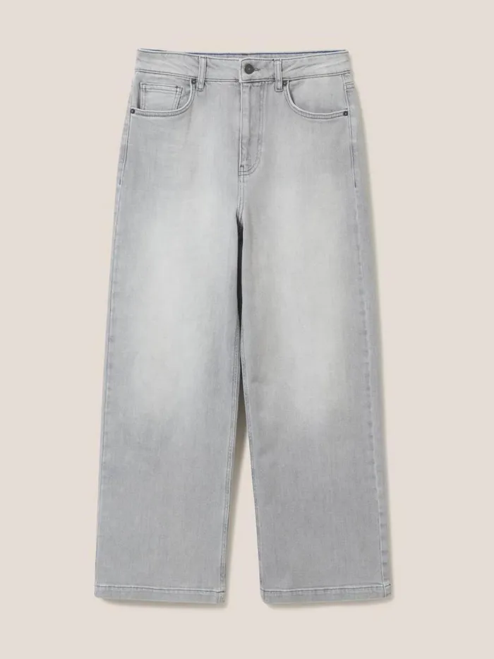Women JEANS White Stuff Heidi Wide Leg Jean Light Grey Women JEANS White Stuff Heidi Wide Leg Jean Light Grey