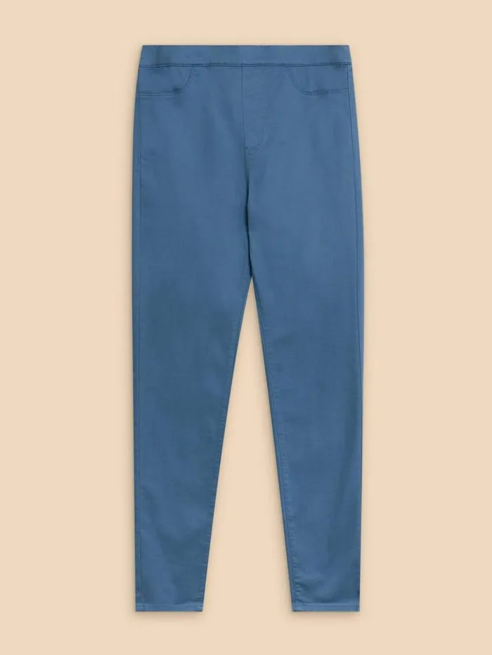 Women JEANS White Stuff Janey Cotton Jegging Mid Blue Women JEANS White Stuff Janey Cotton Jegging Mid Blue
