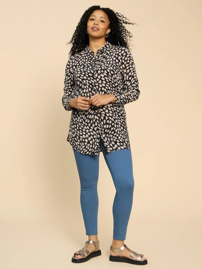 Women JEANS White Stuff Janey Cotton Jegging Mid Blue Women JEANS White Stuff Janey Cotton Jegging Mid Blue