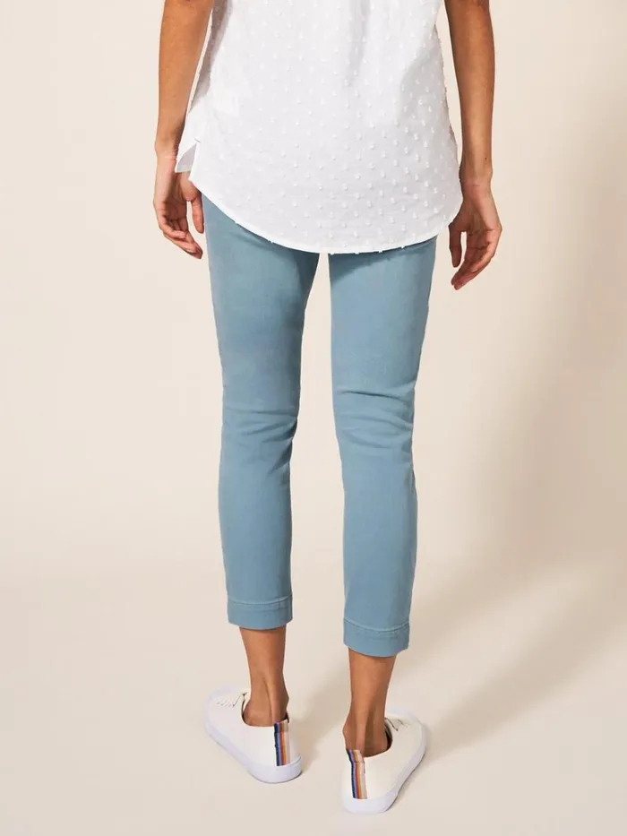 Women JEANS White Stuff Janey Cropped Jegging Mid Teal Women JEANS White Stuff Janey Cropped Jegging Mid Teal