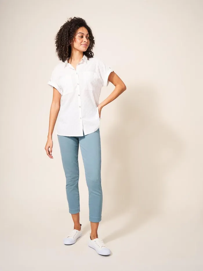 Women JEANS White Stuff Janey Cropped Jegging Mid Teal Women JEANS White Stuff Janey Cropped Jegging Mid Teal