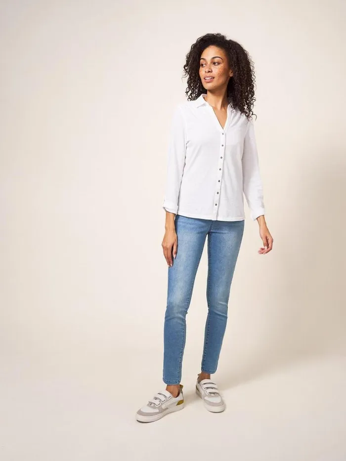 Women JEANS White Stuff Janey Stretch Jegging Light Denim