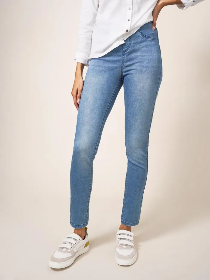 Women JEANS White Stuff Janey Stretch Jegging Light Denim Women JEANS White Stuff Janey Stretch Jegging Light Denim