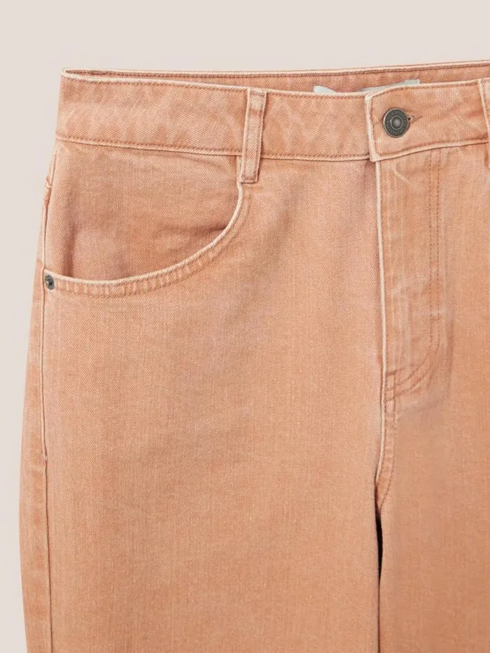 Women JEANS White Stuff Leighton ClayDye Straight Jean Mid Coral Women JEANS White Stuff Leighton ClayDye Straight Jean Mid Coral