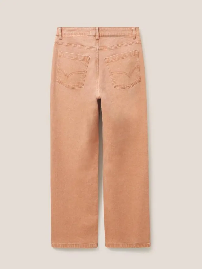 Women JEANS White Stuff Leighton ClayDye Straight Jean Mid Coral Women JEANS White Stuff Leighton ClayDye Straight Jean Mid Coral