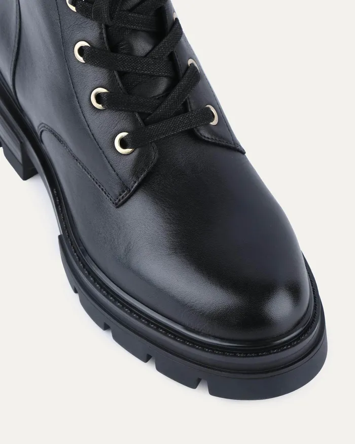 Women jomercer Barnett flat ankle boots black leather ANKLE BOOTS Women jomercer Barnett flat ankle boots black leather ANKLE BOOTS