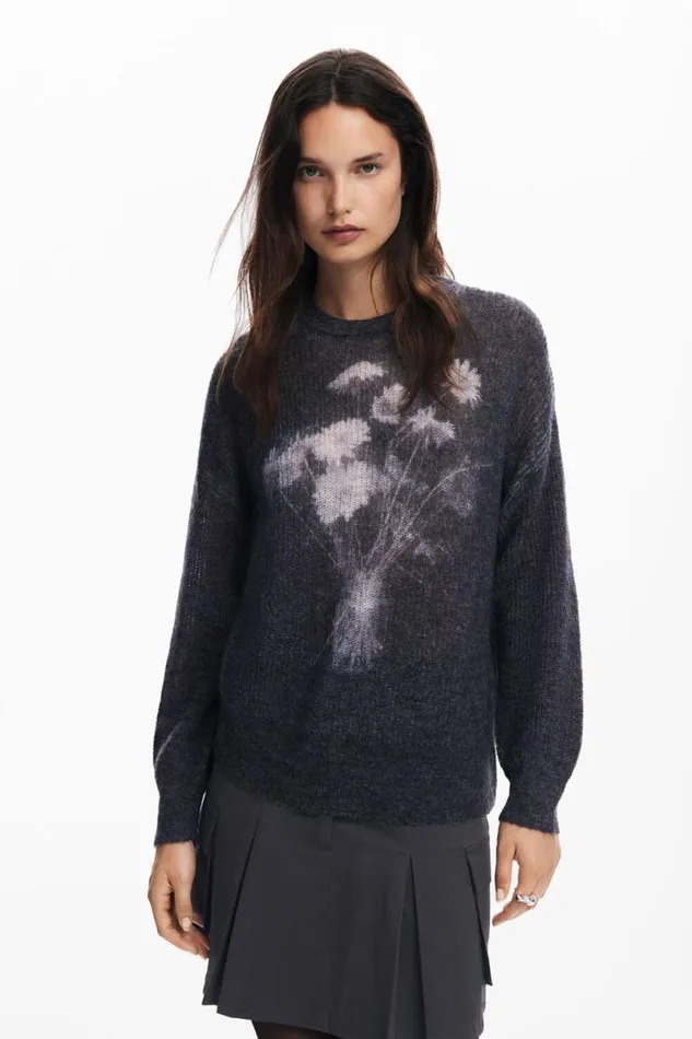 Women Jumpers Desigual Ribbed Vase Sweater