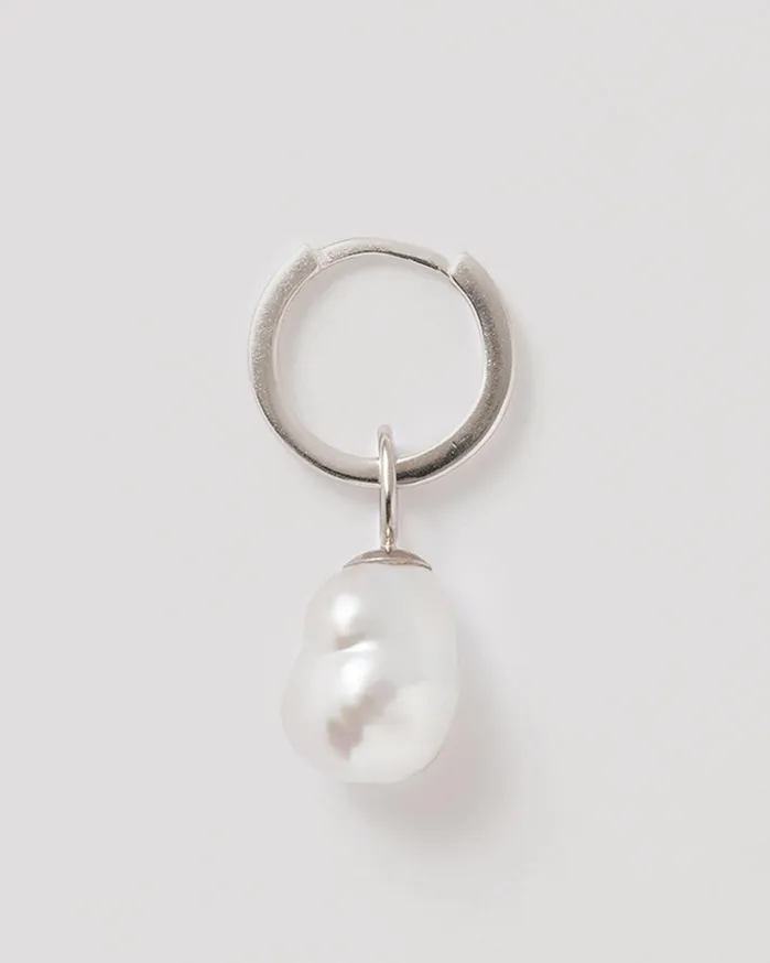 Women Keshi Pearl Earring Silver YMC Jewellery