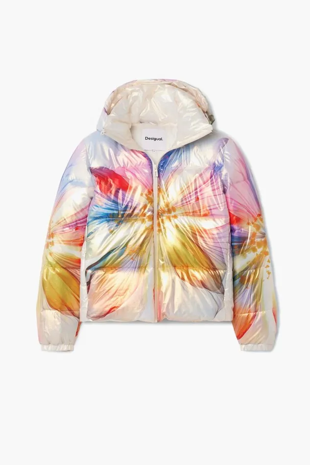 WomenKids Coats And Jackets Desigual Quilted Flower Coat