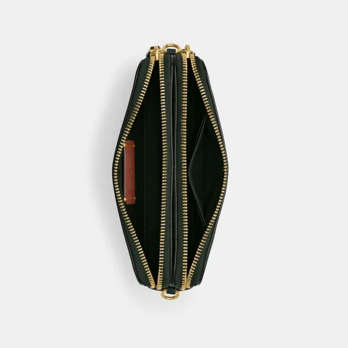 Women Kira Crossbody Brassamazon Green Coach Clutches