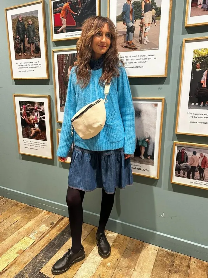 Women KNITWEAR White Stuff CLOVER JUMPER Mid Blue Women KNITWEAR White Stuff CLOVER JUMPER Mid Blue