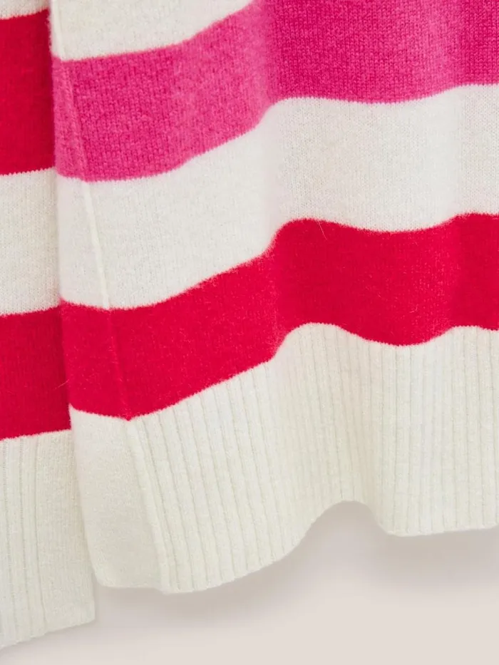 Women KNITWEAR White Stuff CORA CASHMERE CREW NECK JUMPER Pink Multi Women KNITWEAR White Stuff CORA CASHMERE CREW NECK JUMPER Pink Multi