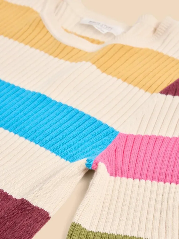Women KNITWEAR White Stuff IVY RIB JUMPER Ivory Multi Women KNITWEAR White Stuff IVY RIB JUMPER Ivory Multi