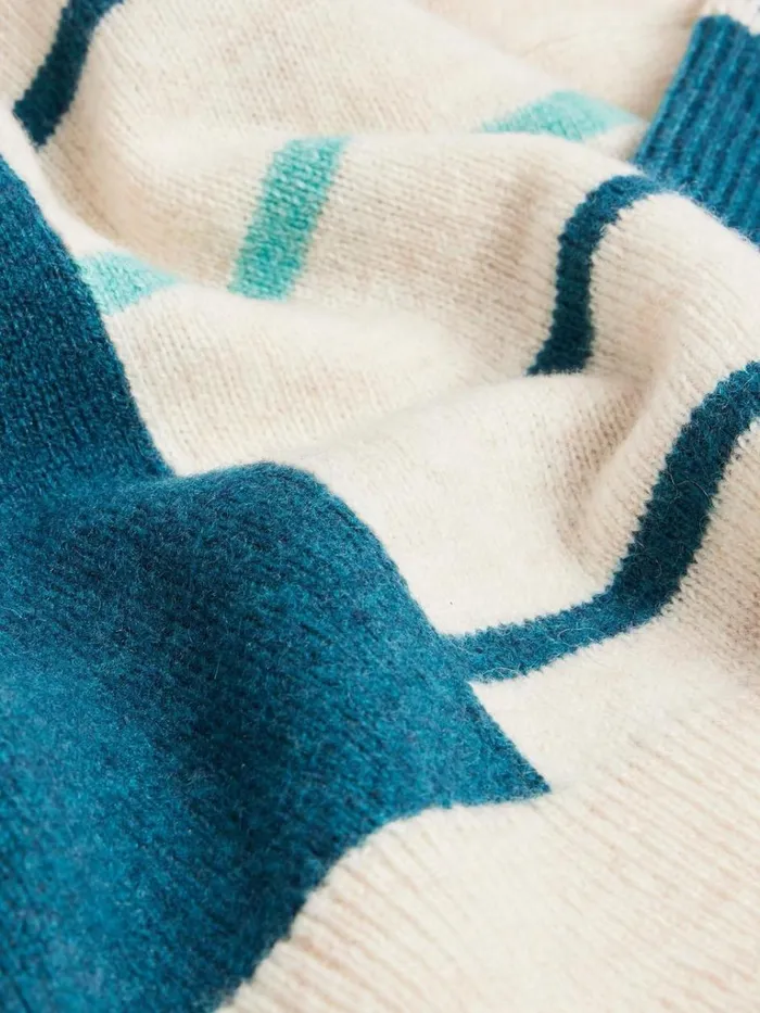Women KNITWEAR White Stuff JADE SPOTSTRIPE JUMPER Teal Multi Women KNITWEAR White Stuff JADE SPOTSTRIPE JUMPER Teal Multi