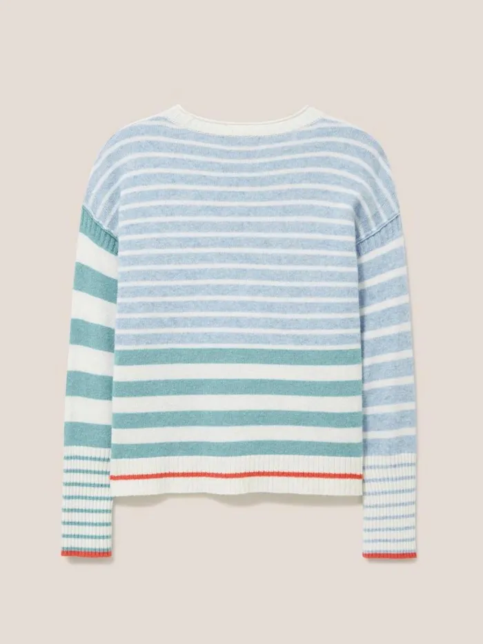 Women KNITWEAR White Stuff JEJU STRIPE JUMPER Blue Multi Women KNITWEAR White Stuff JEJU STRIPE JUMPER Blue Multi