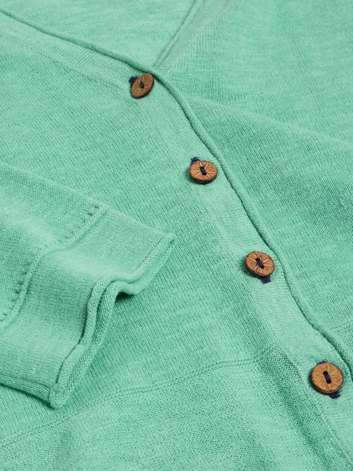 Women KNITWEAR White Stuff NARIA V NECK CARDI Mid Teal Women KNITWEAR White Stuff NARIA V NECK CARDI Mid Teal