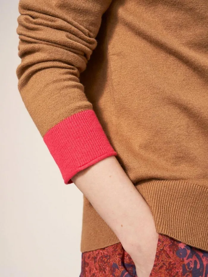 Women KNITWEAR White Stuff SALLY SMART CARDI Deep Brown Women KNITWEAR White Stuff SALLY SMART CARDI Deep Brown