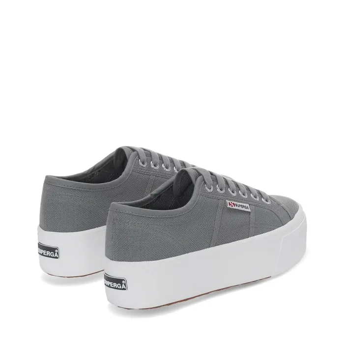 Women Lady Shoes Woman 2790 PLATFORM Wedge GRAY DK SAGE Superga Platform