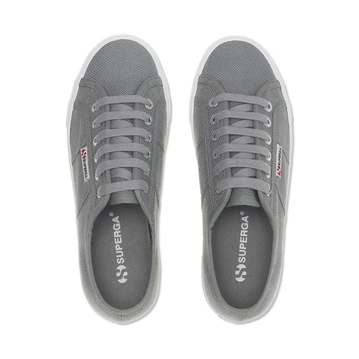 Women Lady Shoes Woman 2790 PLATFORM Wedge GRAY DK SAGE Superga Platform