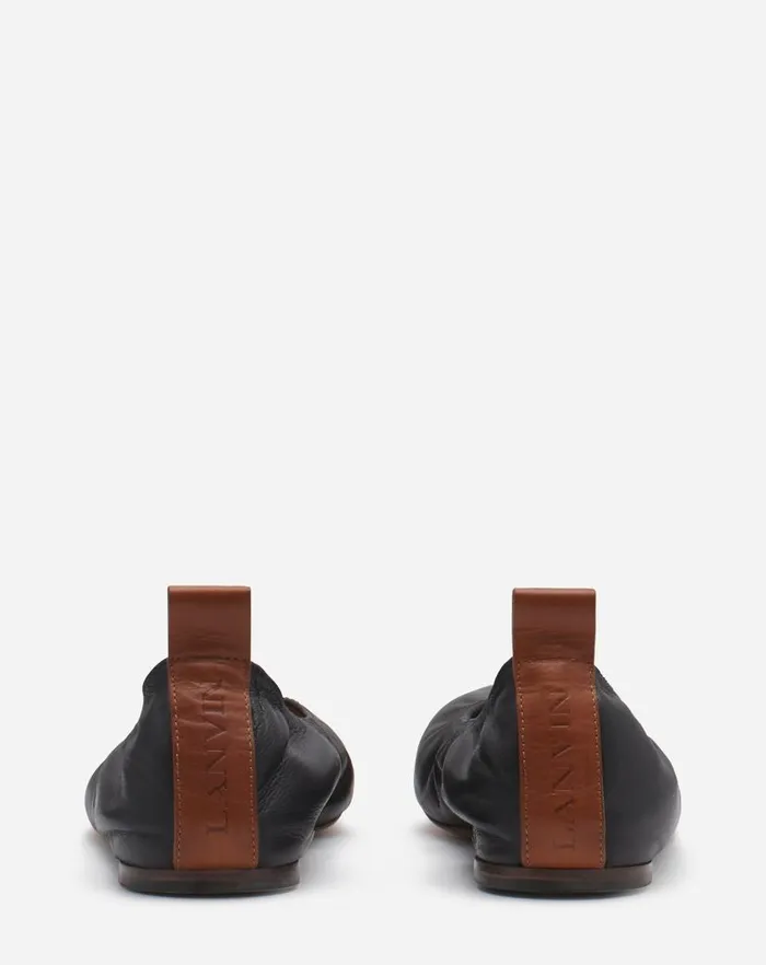 Women Lanvin Ballerinas The Leather Ballerina Flat Black