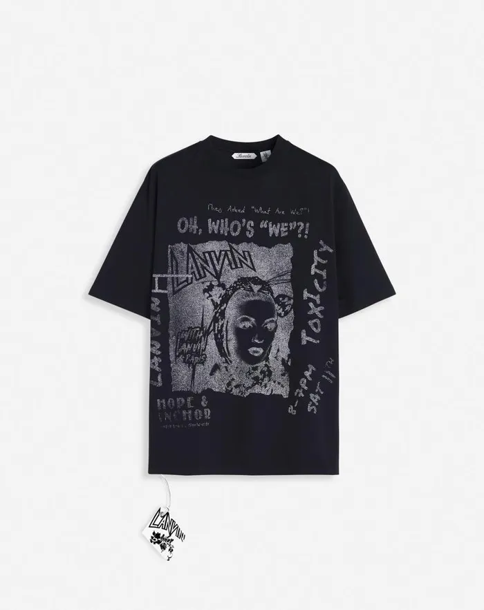 Women Lanvin TShirts and Sweatshirts Lanvin X Future Unisex Classic Printed Tshirt Black Women Lanvin TShirts and Sweatshirts Lanvin X Future Unisex Classic Printed Tshirt Black