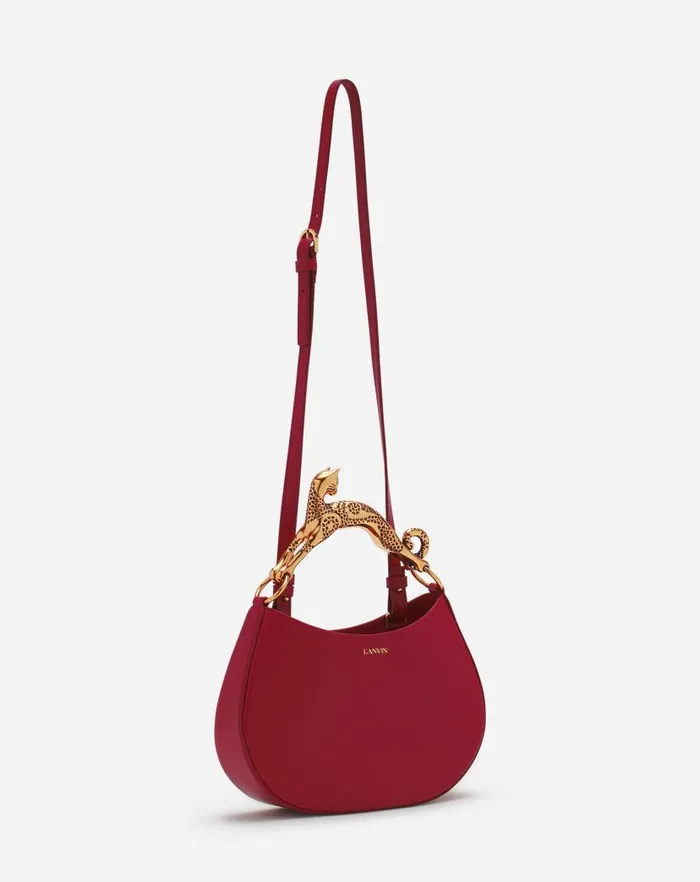 Women Lanvin Tote Bags and Top Handle Bags Hobo Cat Leather Bag Turkish Red Women Lanvin Tote Bags and Top Handle Bags Hobo Cat Leather Bag Turkish Red