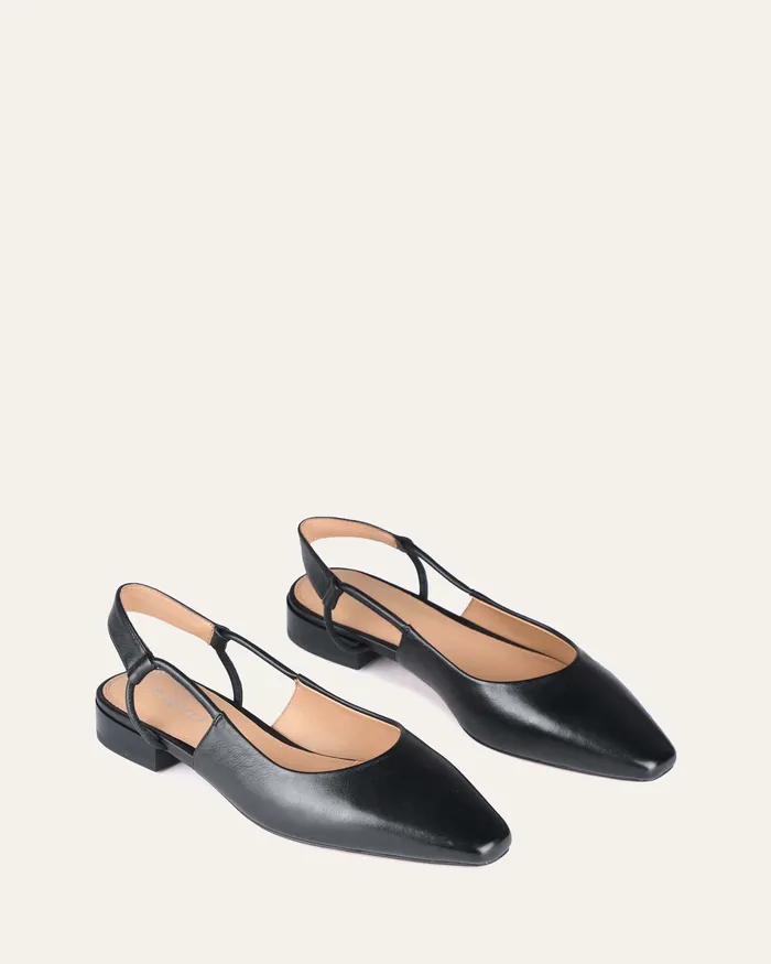 Women Larissa dress flats black leather DRESS jomercer Women Larissa dress flats black leather DRESS jomercer