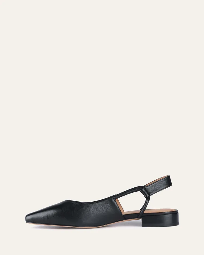 Women Larissa dress flats black leather DRESS jomercer Women Larissa dress flats black leather DRESS jomercer