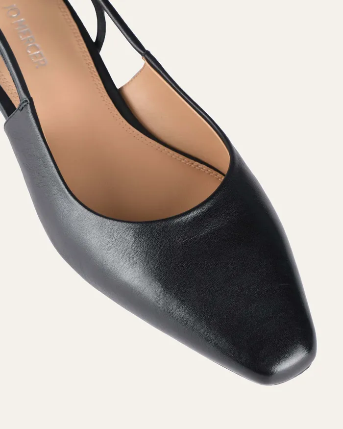 Women Larissa dress flats black leather DRESS jomercer Women Larissa dress flats black leather DRESS jomercer
