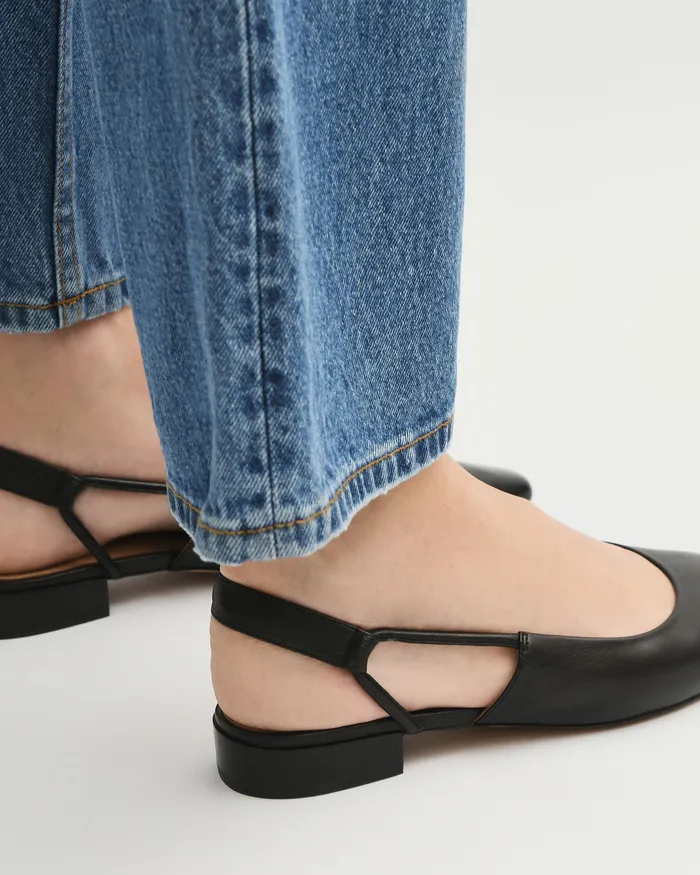 Women Larissa dress flats black leather DRESS jomercer Women Larissa dress flats black leather DRESS jomercer