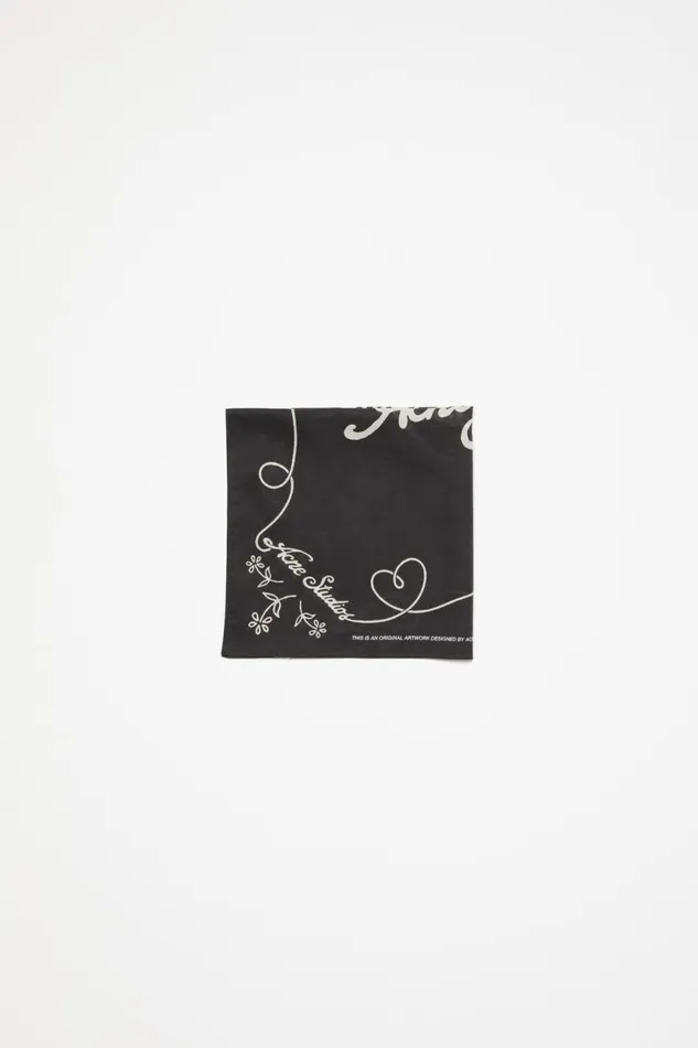 Women Light Print Scarf Blackwhite Acne Studios Scarves