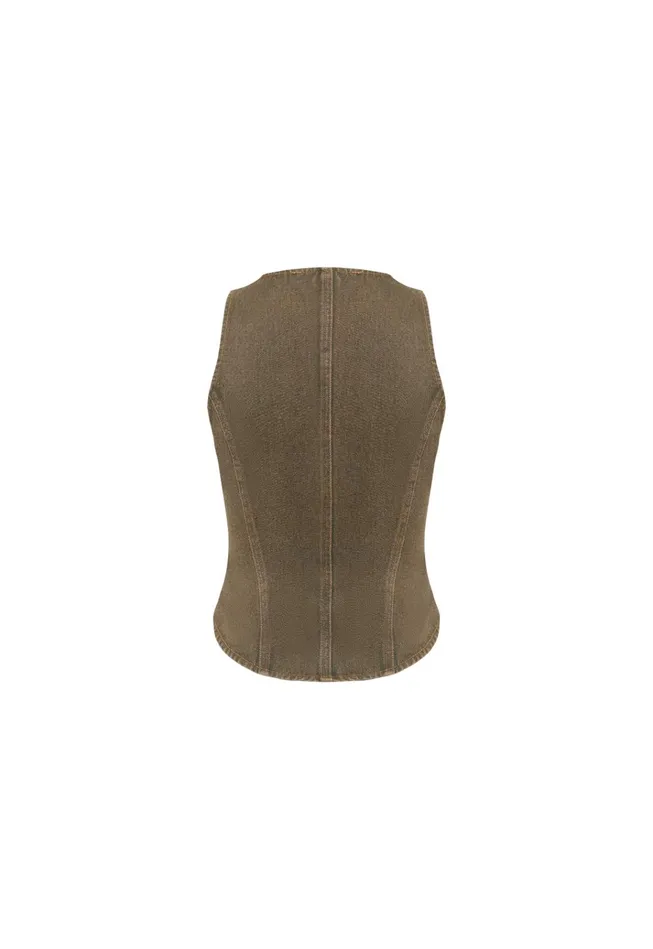 Women Lioness Fashion Denim WESTWOOD TOP Petrol Women Lioness Fashion Denim WESTWOOD TOP Petrol