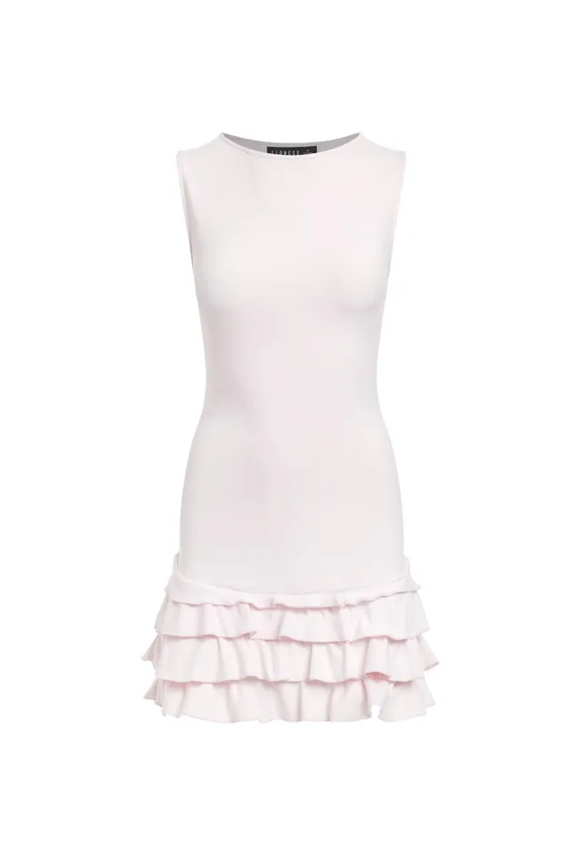 Women Lioness Fashion Dresses BISOUS RUFFLE DRESS Blush Women Lioness Fashion Dresses BISOUS RUFFLE DRESS Blush