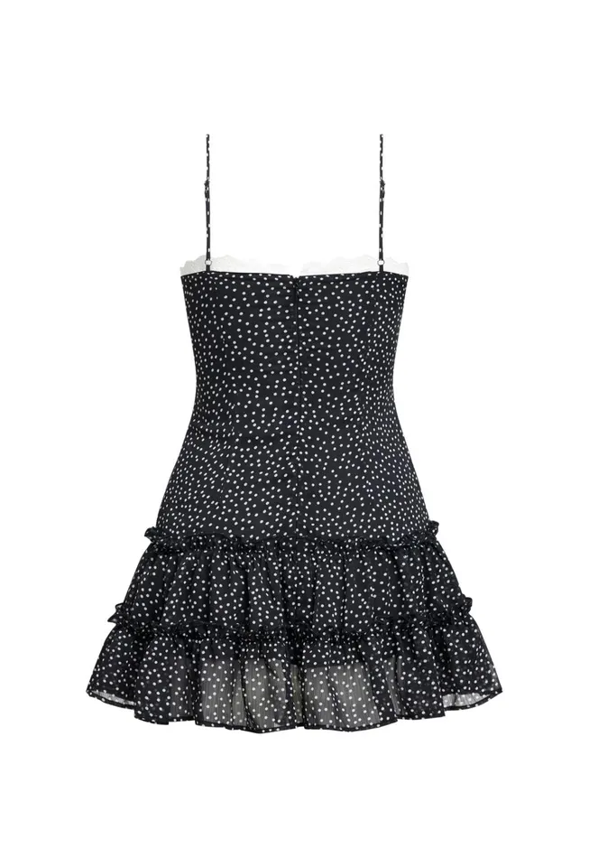 Women Lioness Fashion Dresses YVES MINI DRESS Onyx Polka Women Lioness Fashion Dresses YVES MINI DRESS Onyx Polka