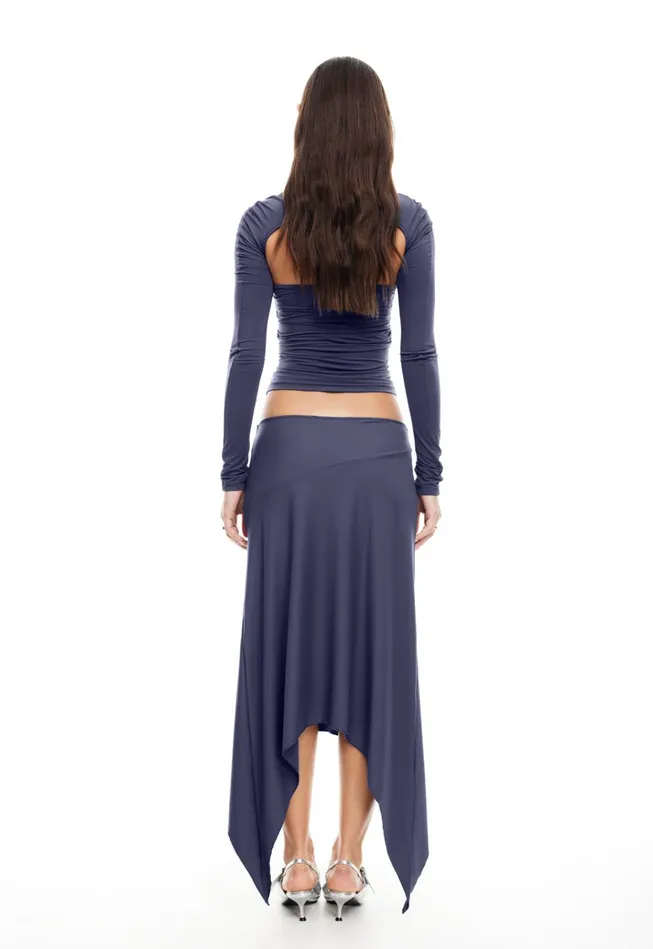 Women Lioness Fashion Skirts CHERIE MIDI SKIRT Mineral Women Lioness Fashion Skirts CHERIE MIDI SKIRT Mineral