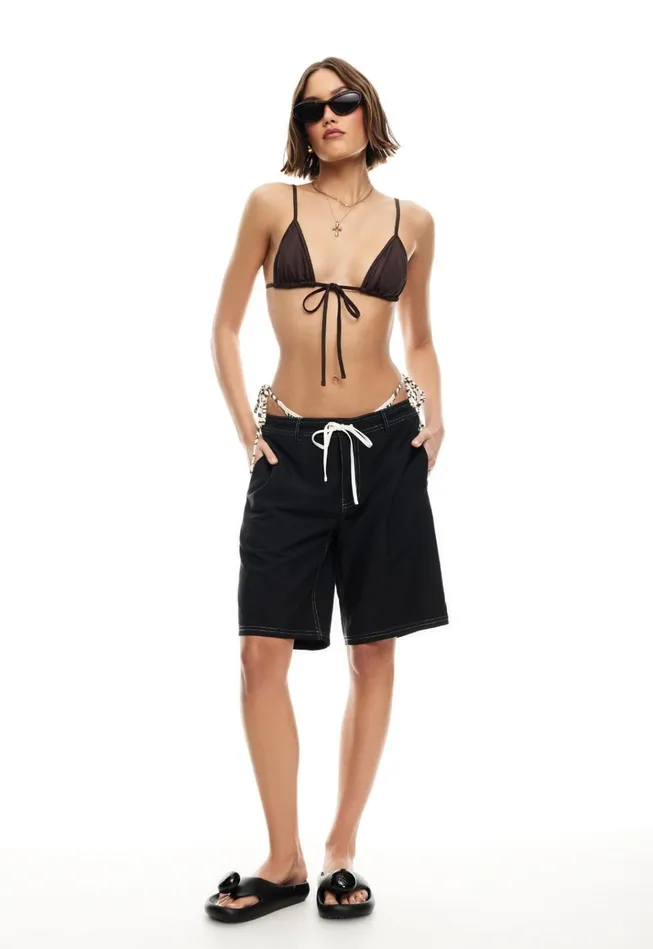 Women Lioness Fashion Swim RIO TIE TOP Brown