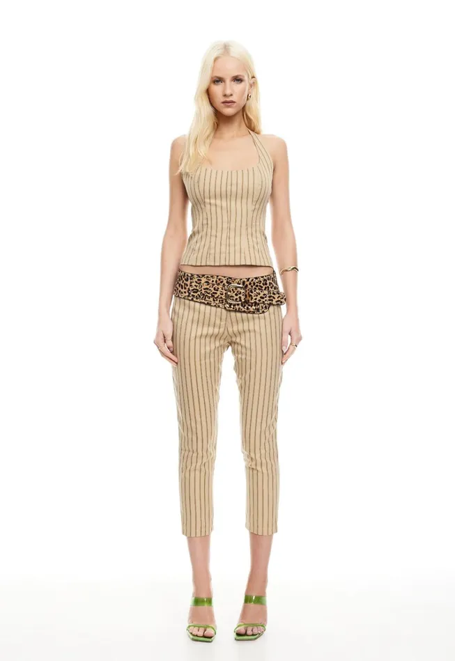 Women Lioness Fashion Tops LES DEUX TOP Stone Stripe