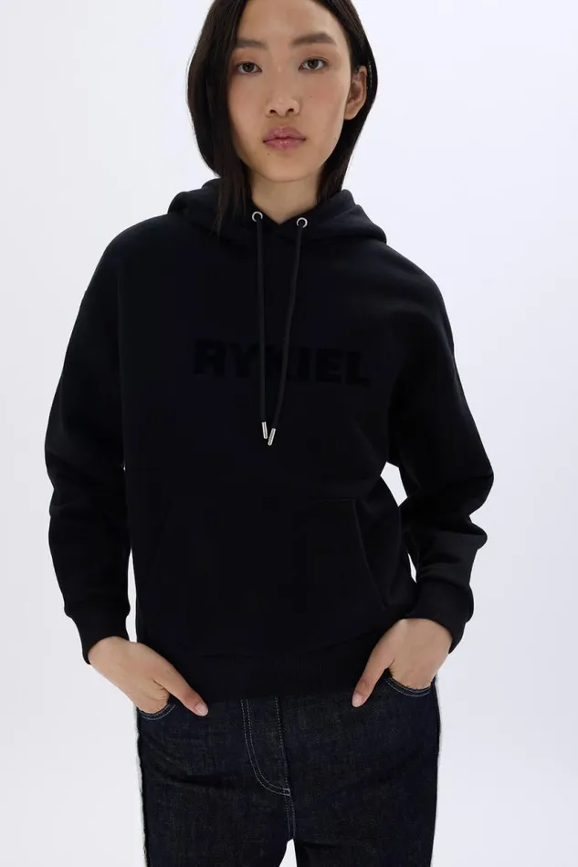 Women Longsleeved Hoodie Black Black Sonia Rykiel Sweatshirts