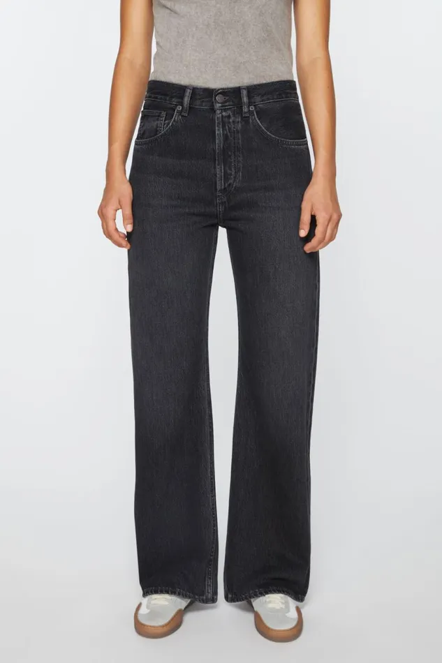 Women Loose Fit Jeans 8211 2021F Black Acne Studios Jeans