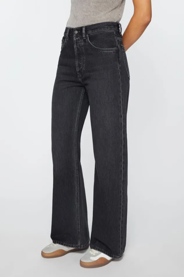 Women Loose Fit Jeans 8211 2021F Black Acne Studios Jeans