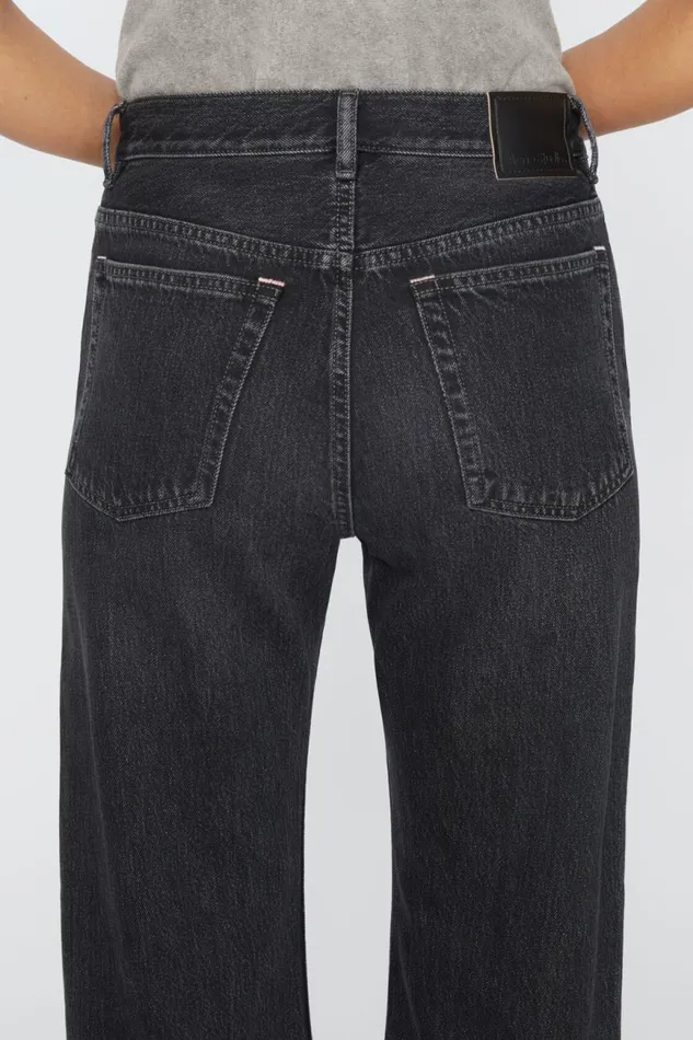Women Loose Fit Jeans 8211 2021F Black Acne Studios Jeans