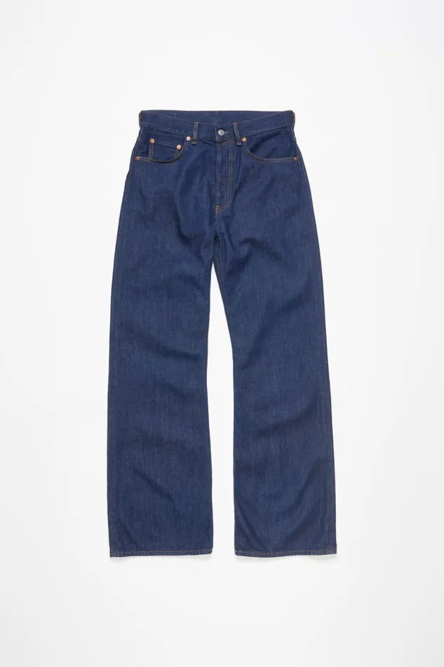 Women Loose Fit Jeans 8211 2021F Indigo Blue Acne Studios Jeans